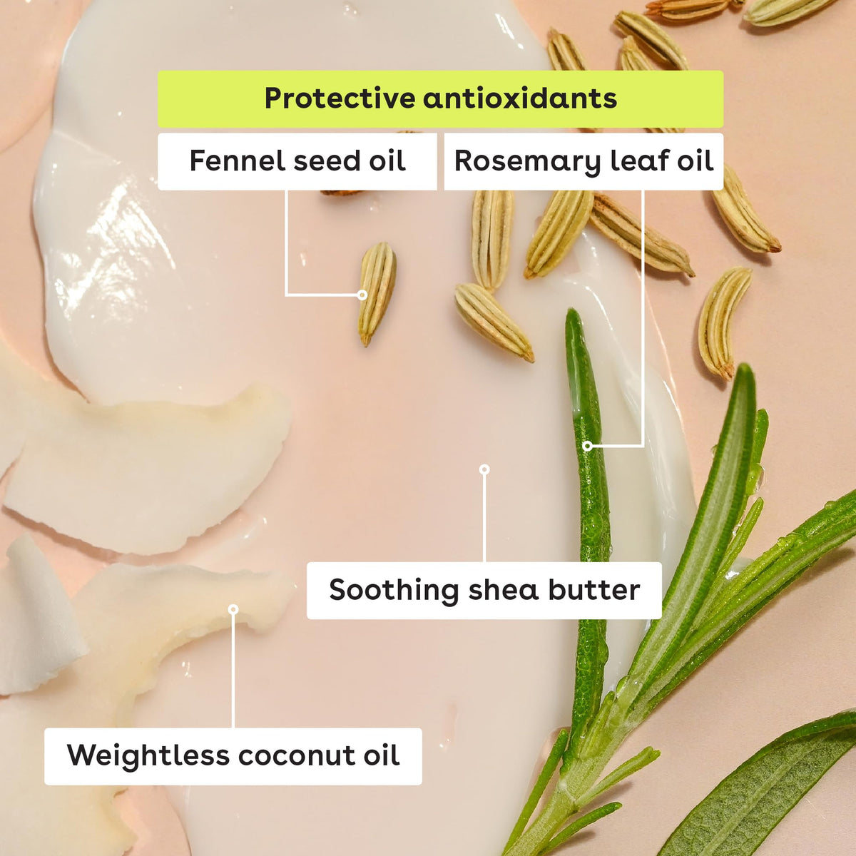 Discover EOS Natural Shea Lip Balm featuring protective antioxidants like fennel seed and rosemary oils, soothing shea butter, and weightless coconut oil.