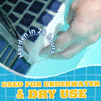 High-quality Epoxy Putty Pool Repair showcased during application, ideal for underwater and dry use. Available at Curat Cart.