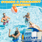 Strong and permanent adhesion with 2-part pool epoxy putty, 100% authentic, available in India at Curat Cart.