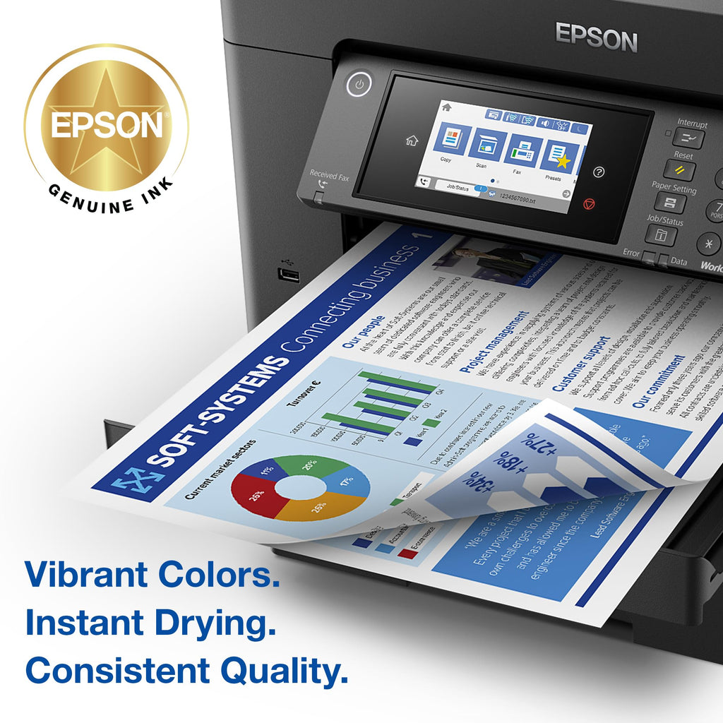Experience vibrant colors and instant drying with the Epson 812 Ink Color Combo Pack, exclusively at Curat Cart.