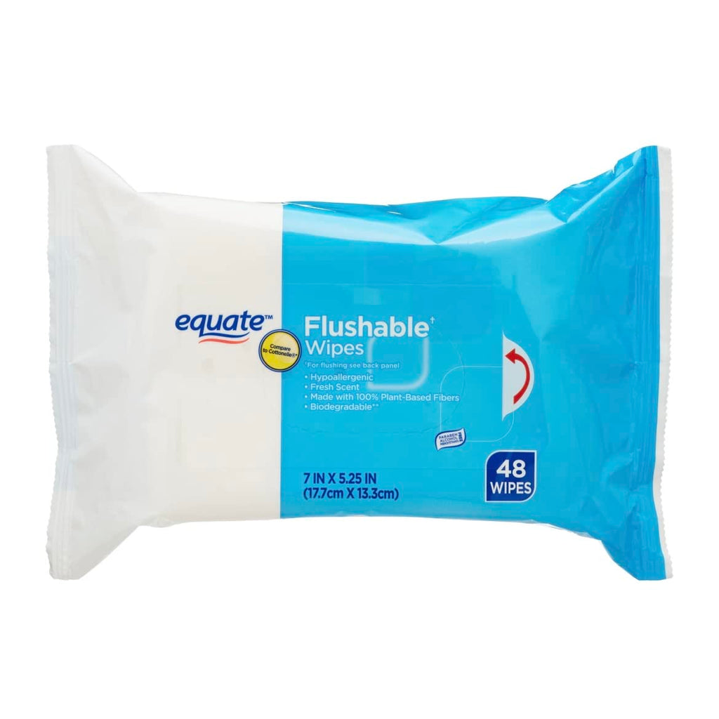Equate Flushable Wipes Fresh Scent, perfect for daily use. Upgrade your cleansing routine with Curat Cart's premium wipes.