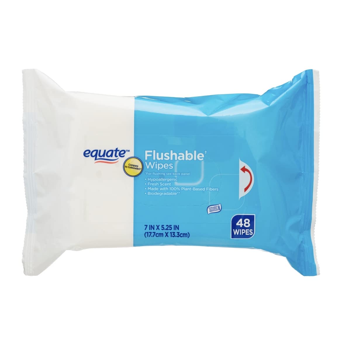 Equate Flushable Wipes Fresh Scent, perfect for daily use. Upgrade your cleansing routine with Curat Cart's premium wipes.
