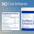 Essential Stacks Sunfiber Fiber offers 100% authentic prebiotic support, now available in India at Curat Cart for gut health.