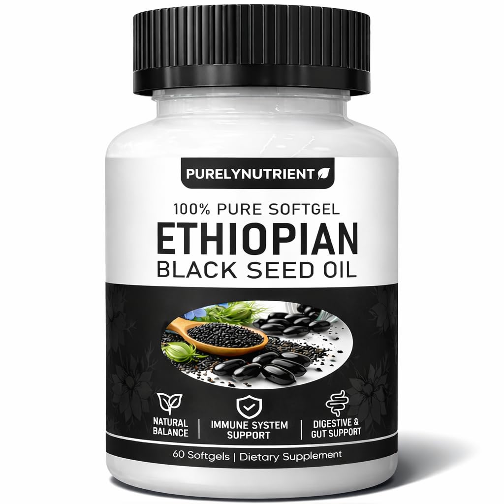 Discover premium imported Ethiopian Black Seed Oil Capsules for immune system support and digestive health at Curat Cart.