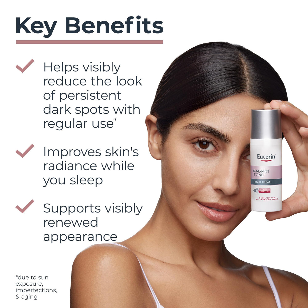Eucerin Radiant Tone Night Cream available in India. Order online for visibly renewed skin and reduced dark spots.