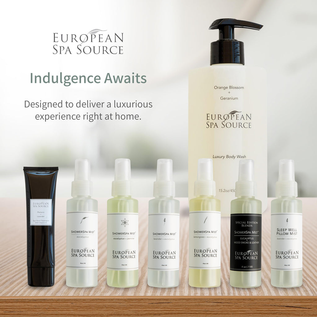 Discover the luxurious European Spa Eucalyptus Shower Mist, a premium import from Curat Cart for an indulgent home experience.