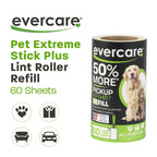 Evercare Extra Sticky Lint Roller with 60 sheets, perfect for pet hair cleanup. 100% Authentic, available at Curat Cart in India.