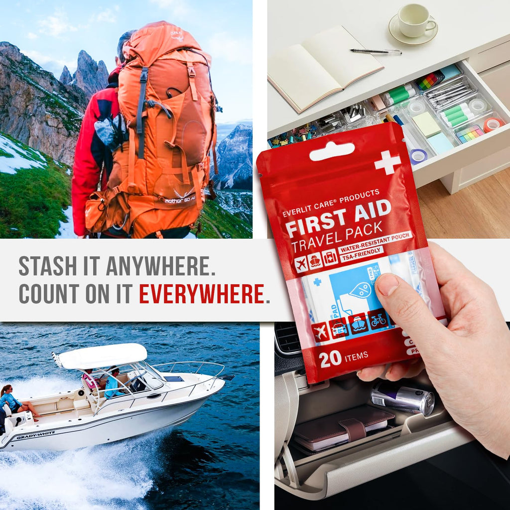 Discover the Everlit Travel Bandage Pack, specially curated by Curat Cart for first aid on the go. Perfect for any adventure.