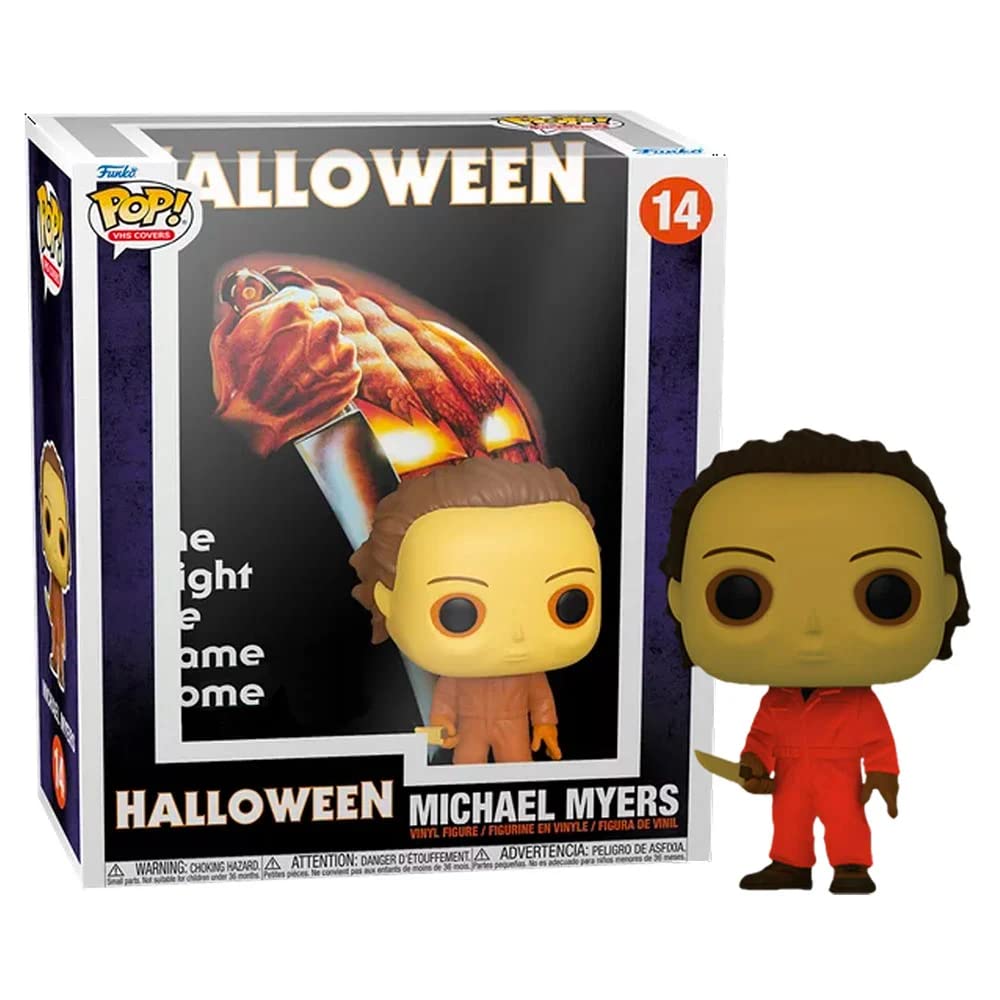 Authentic Funko POP! DVD cover featuring Michael Myers from Halloween. Ideal for collectors and horror fans.