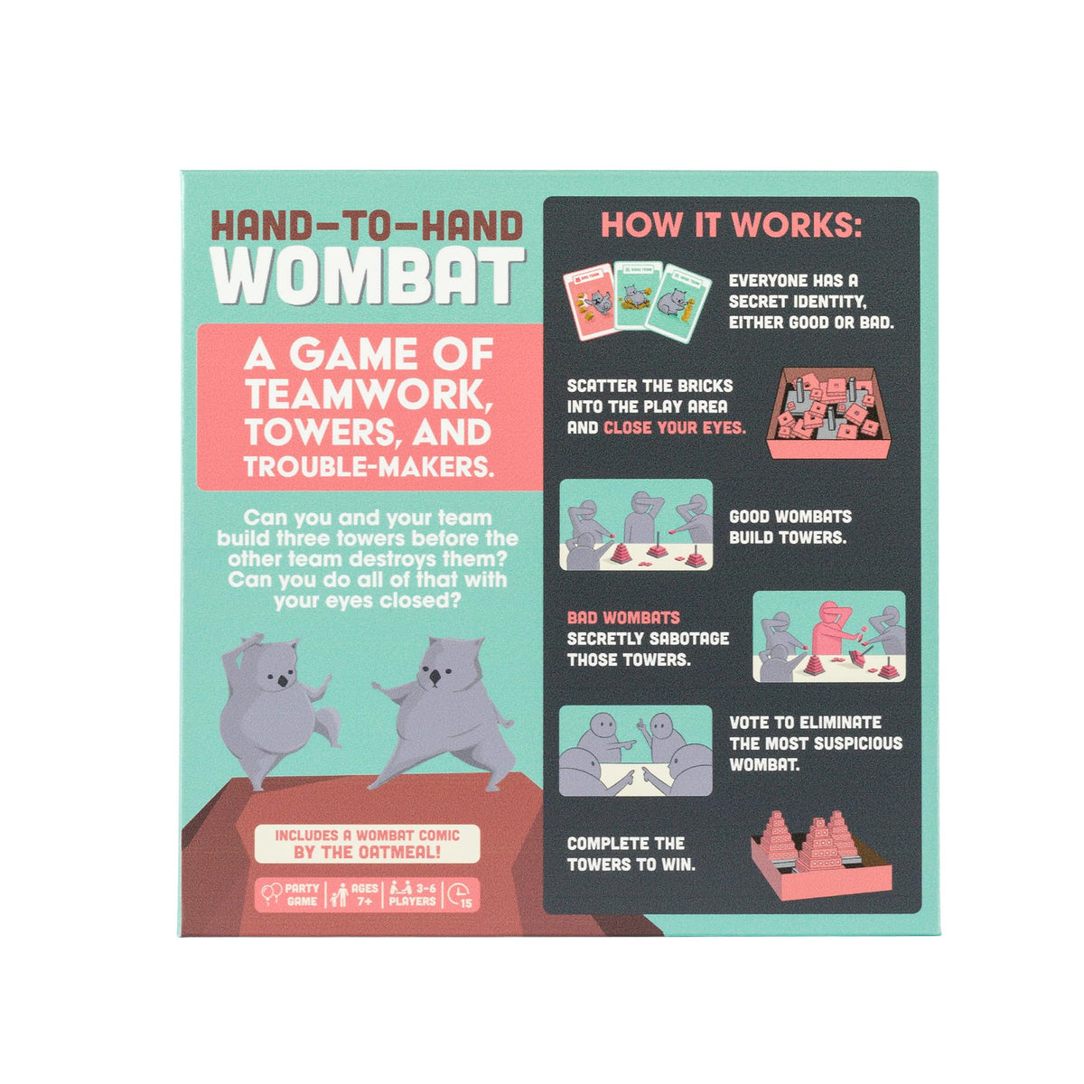Order the Hand-to-Hand Wombat game online in India. Enjoy teamwork and strategy with friends. Complete your collection!