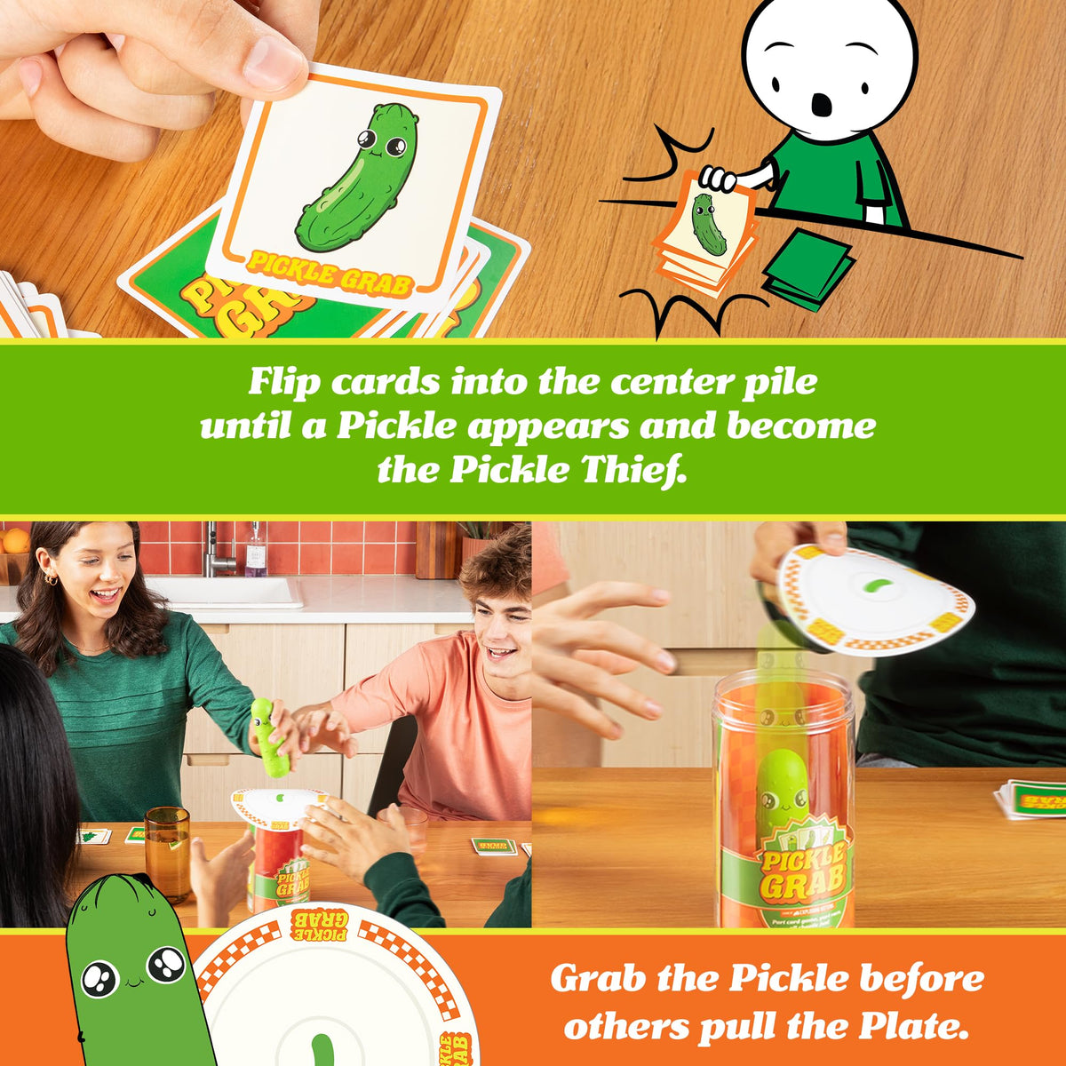 Join the fun with Exploding Kittens' Pickle Grab! Verified by CuratCart, grab the pickle before others do!