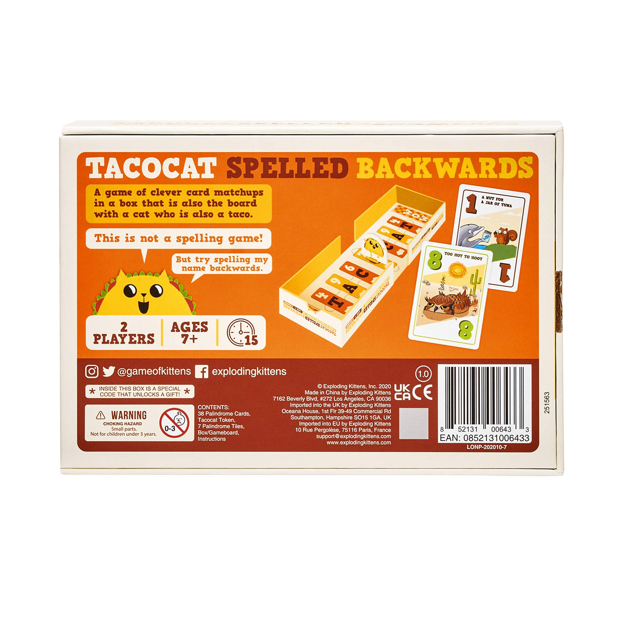 Discover the fun of Tacocat, a clever game for 2 players. Order now online in India for endless entertainment.