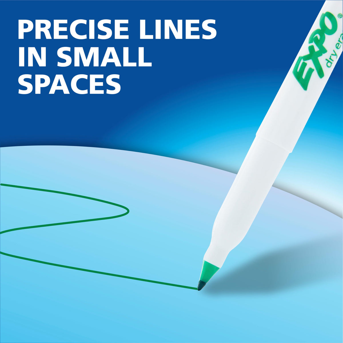 EXPO Dry Erase Markers provide precise lines in small spaces. 100% Authentic and available at Curat Cart in India.
