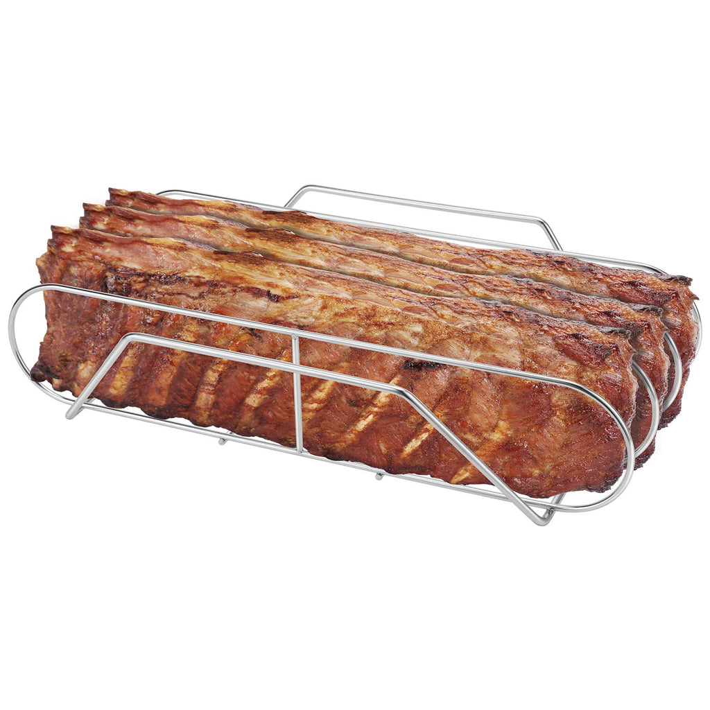Discover the premium imported Extra Long Stainless Steel Rib Rack at Curat Cart, perfect for grilling and serving delicious ribs.