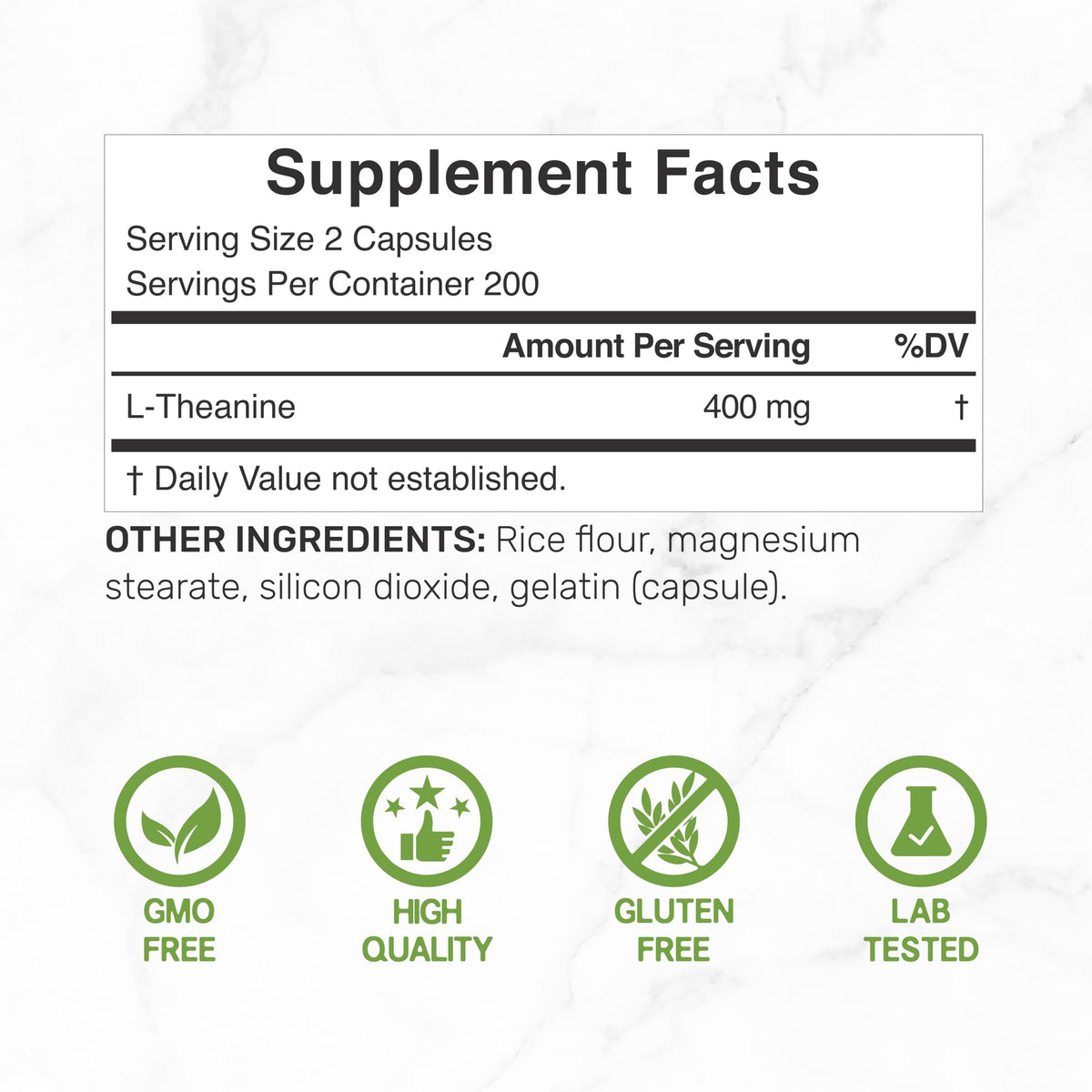 Discover Extra Strength L-Theanine Supplement, 100% Authentic and available in India at Curat Cart. Lab tested for quality assurance.