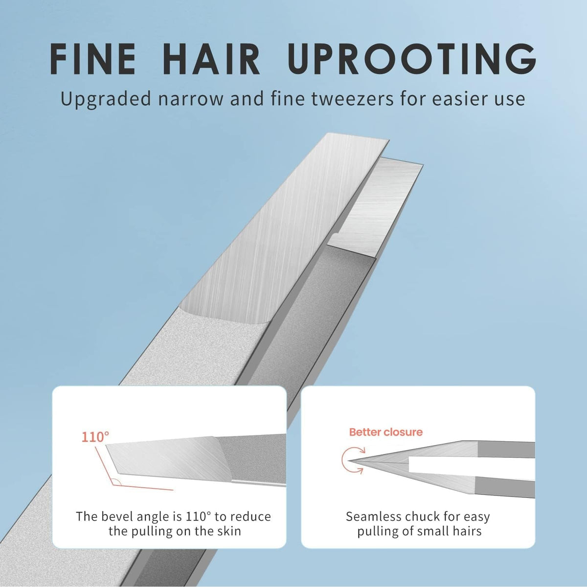 Upgrade your grooming routine with these slant tweezers for fine hair removal. Order online now, available in India.