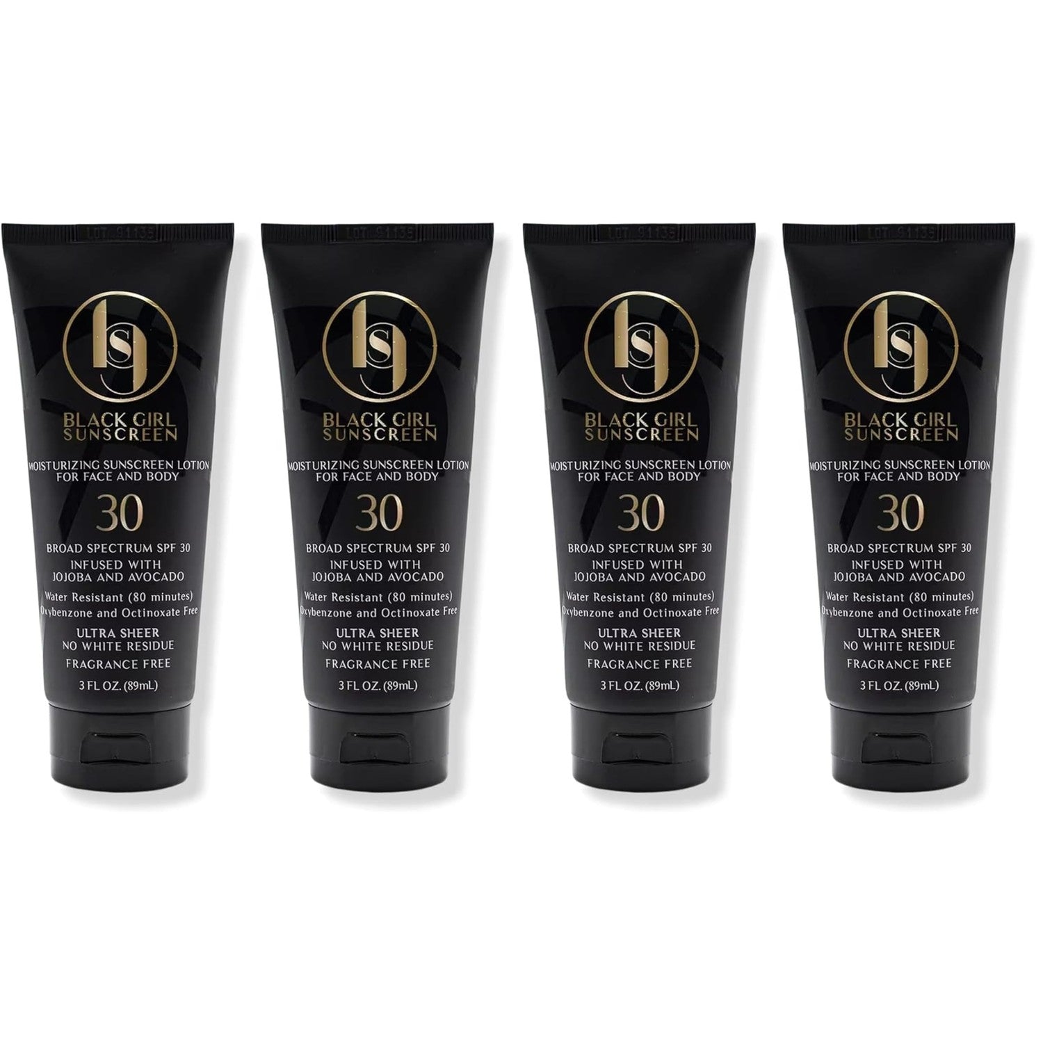 Black Girl Sunscreen SPF 30 Sun Lotion, Face & Body, Travel Size - 2 Fl Oz