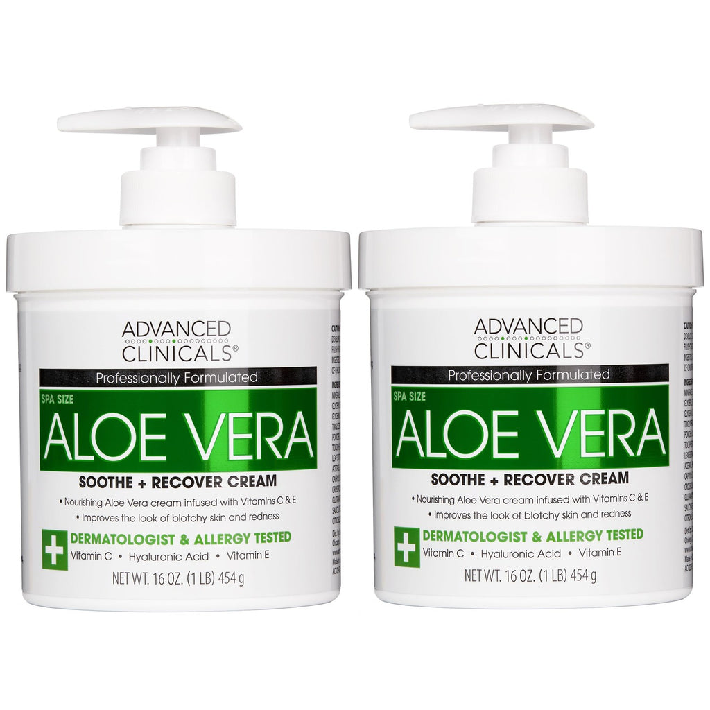 Buy now Advanced Clinicals Manuka Honey Body Cream For Women & Men | Body Butter Lotion For Extremely Dry Skin | Collagen Cream | Skincare Moisturizer Hydrating Balm Improves Look Of Aging Skin, 16 Ounce 2 - Aloe Vera Soothe + Recover Cream 16 Ounce (Pack of 2) at indiglob india