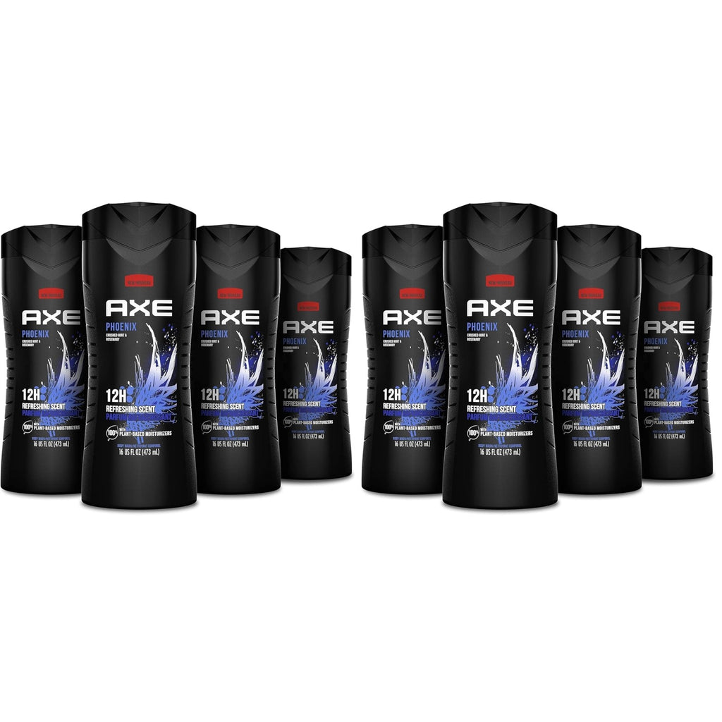 AXE Sage & Cedarwood Body Wash Apollo 4 Count 16 fl oz | For Long Lasting Freshness Men's Body Wash with Odor-Busting Prebiotics