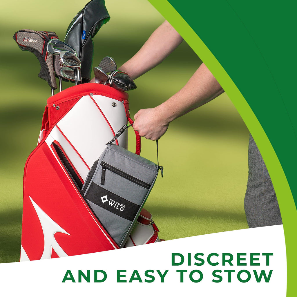 Discover the Falcona Wild Golf Cooler Bag, specially curated by Curat Cart for discreet and convenient storage on the golf course.