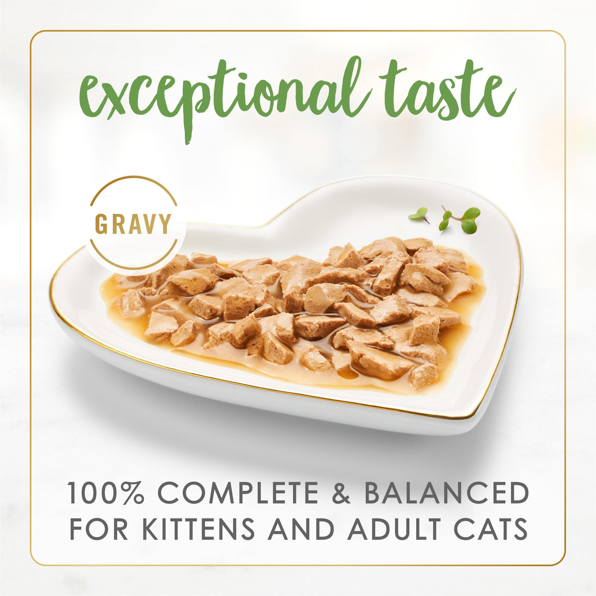 Fancy Feast Gravy Lovers Salmon offers 100% complete and balanced nutrition for cats. Available at Curat Cart, your trusted source in India.