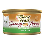 Fancy Feast Gravy Lovers Salmon offers premium imported cat food in rich gravy, perfect for discerning felines. Available at Curat Cart.