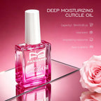 FANDAMEI Nail Care Kit features a deep moisturizing cuticle oil in high-quality packaging, ideal for long-lasting moisture. Available at Curat Cart.