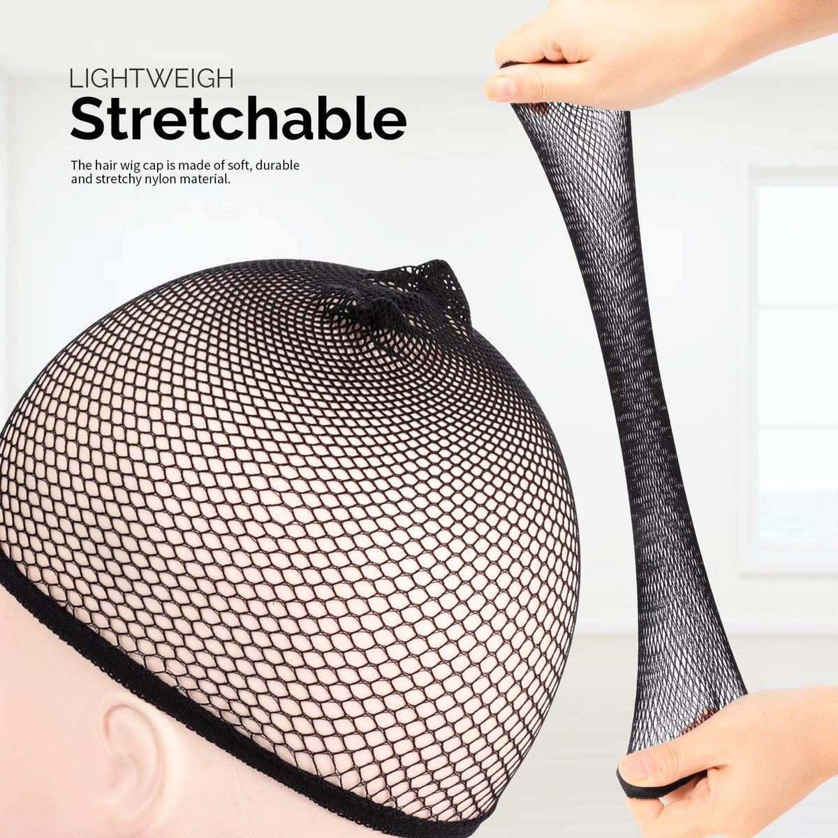 Discover the Fandamei Wig Cap Net, crafted from soft, durable nylon for a comfortable fit. Perfect for all-day wear.