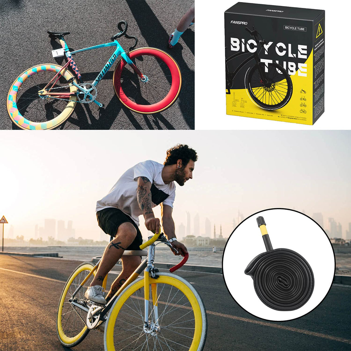 Upgrade your cycling experience with FANSPRO Bike Inner Tubes, ideal for smooth rides. Available at Curat Cart.