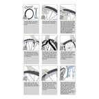 Premium imported FANSPRO Bike Inner Tubes installation guide, featuring detailed steps for easy setup. Available at Curat Cart.