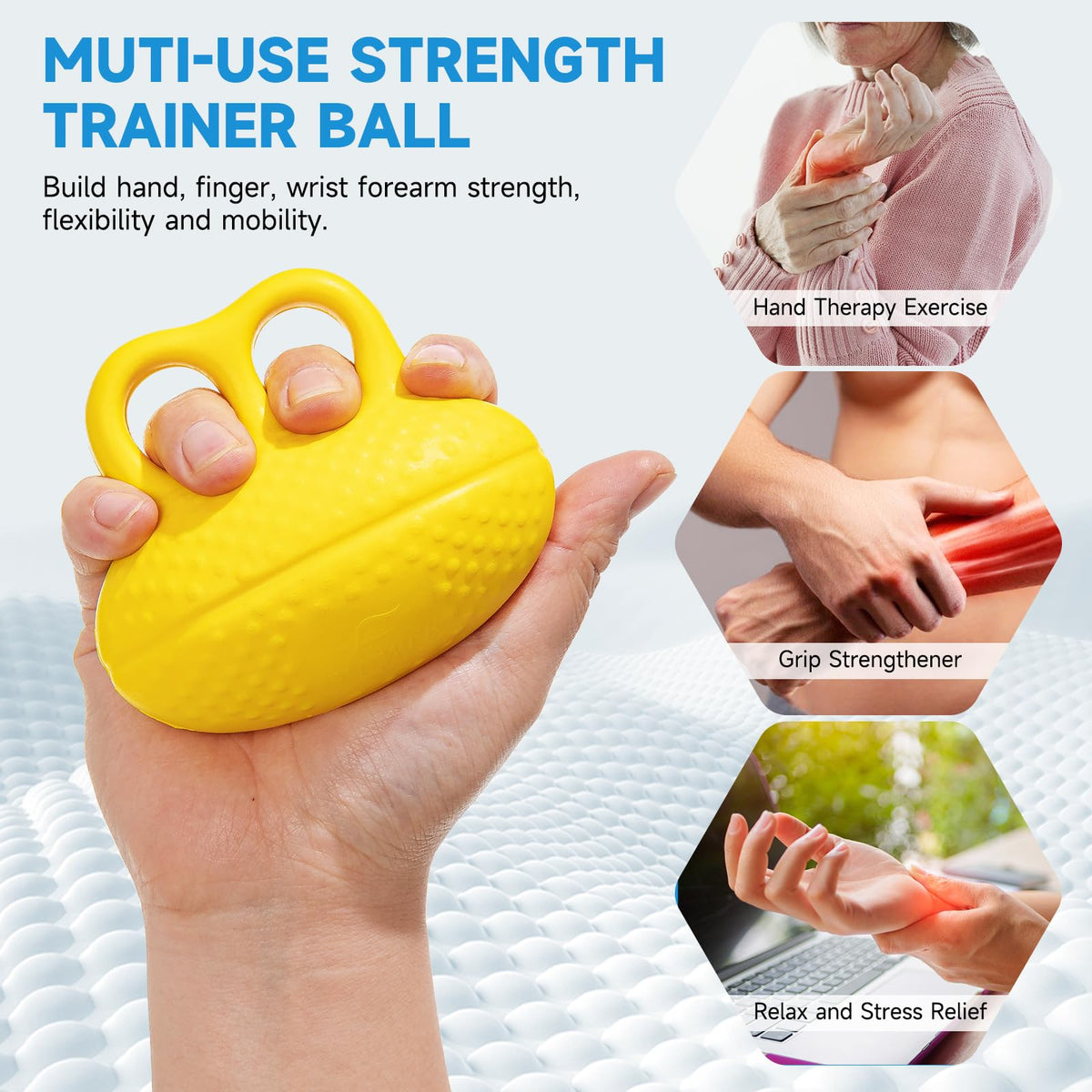 Fanwer Finger Exerciser Hand Grip Trainer offers hand, finger, and wrist strength benefits. 100% Authentic, available at Curat Cart.