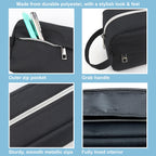 Fashion Black Pencil Case, specially curated by Curat Cart, features durable polyester, smooth zips, and a fully lined interior.