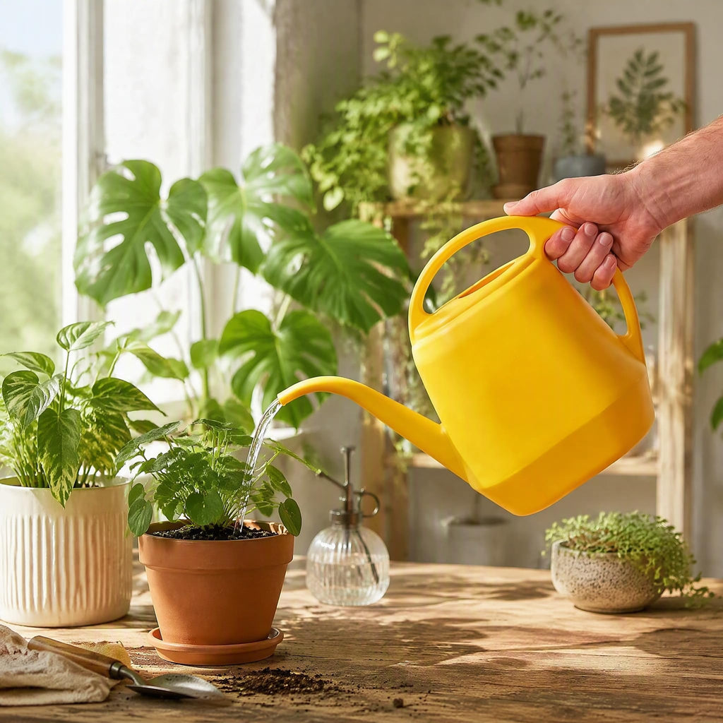 Elevate your gardening with the Fasmov Watering Can, specially curated by Curat Cart for exclusive home care essentials.