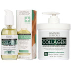 Buy now Advanced Clinicals Manuka Honey Body Cream For Women & Men | Body Butter Lotion For Extremely Dry Skin | Collagen Cream | Skincare Moisturizer Hydrating Balm Improves Look Of Aging Skin, 16 Ounce Firming Collagen Cream + Body Oil Set 2 Piece Set at indiglob india