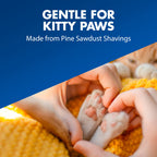 Feline Pine Cat Litter offers gentle care for kitty paws, made from premium pine sawdust shavings. Available at Curat Cart.