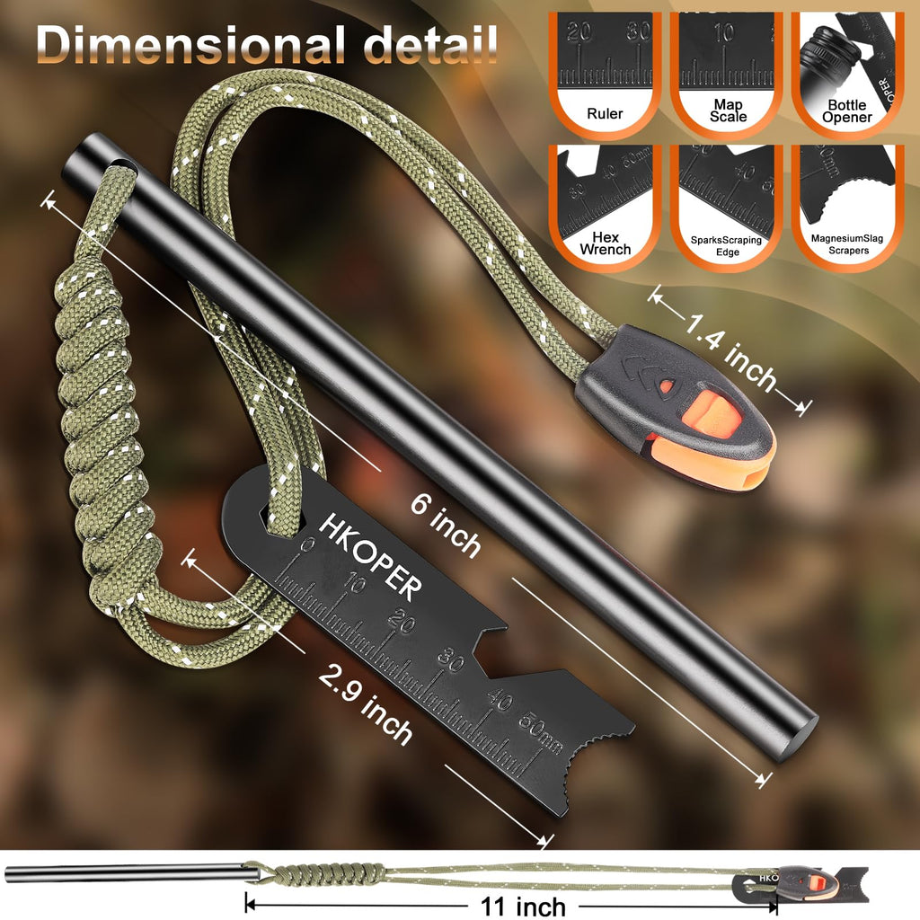 Discover the Ferro Rod Fire Starter, specially curated by Curat Cart, perfect for outdoor enthusiasts and survivalists. Durable and reliable.