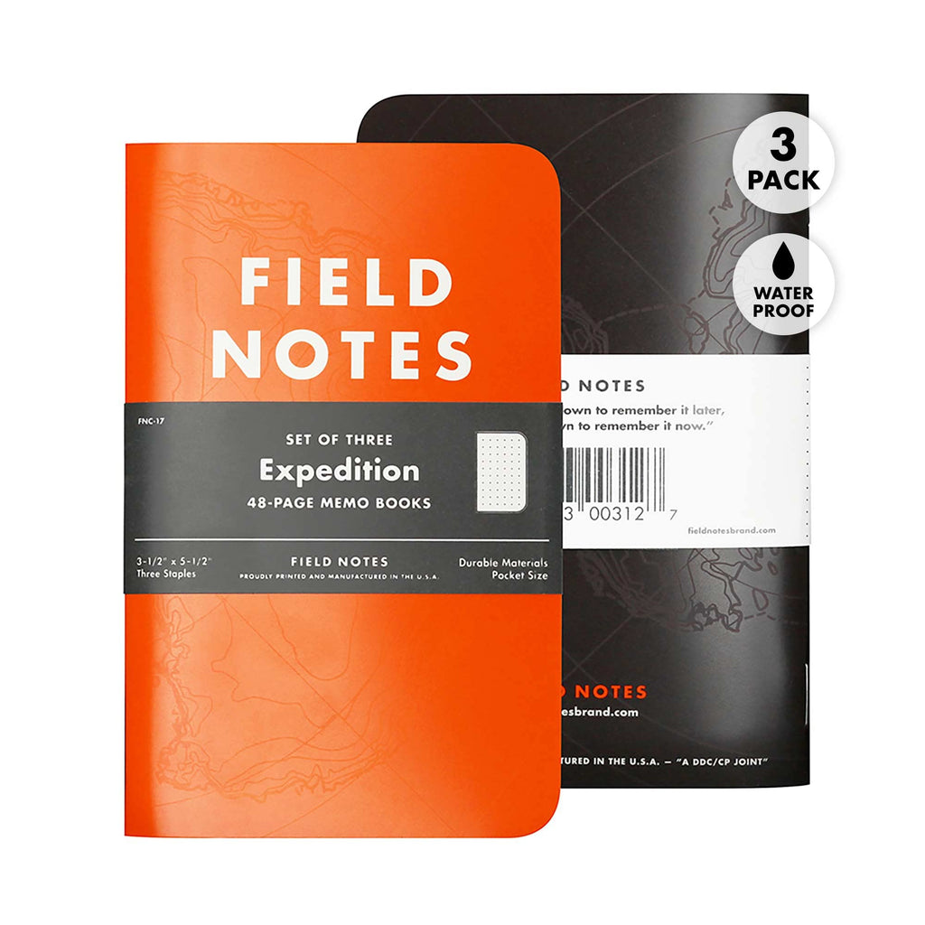 Discover the Field Notes Expedition Notebook, a premium import featuring waterproof pages, available at Curat Cart for discerning consumers.