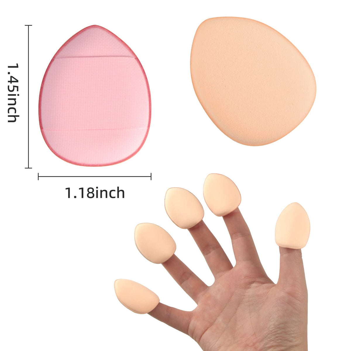 Upgrade your makeup routine with the Finger Puff Mini Makeup Puff, perfect for seamless blending. Available at Curat Cart.