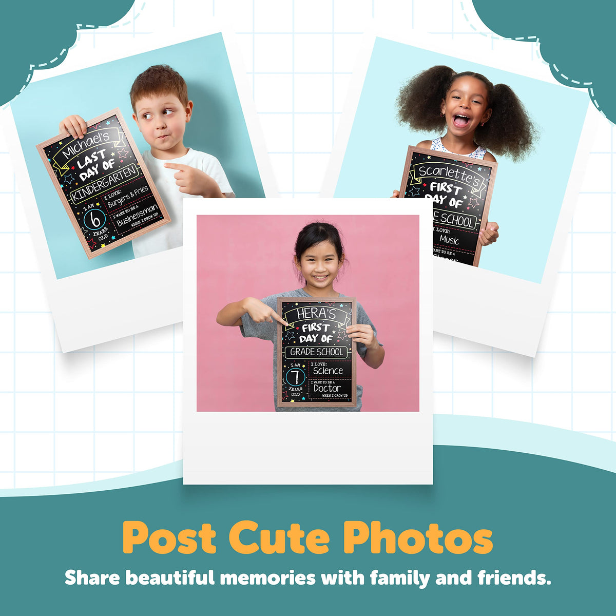 Celebrate milestones with premium imported First Day Last Day Sign, perfect for capturing memories. Available at Curat Cart.
