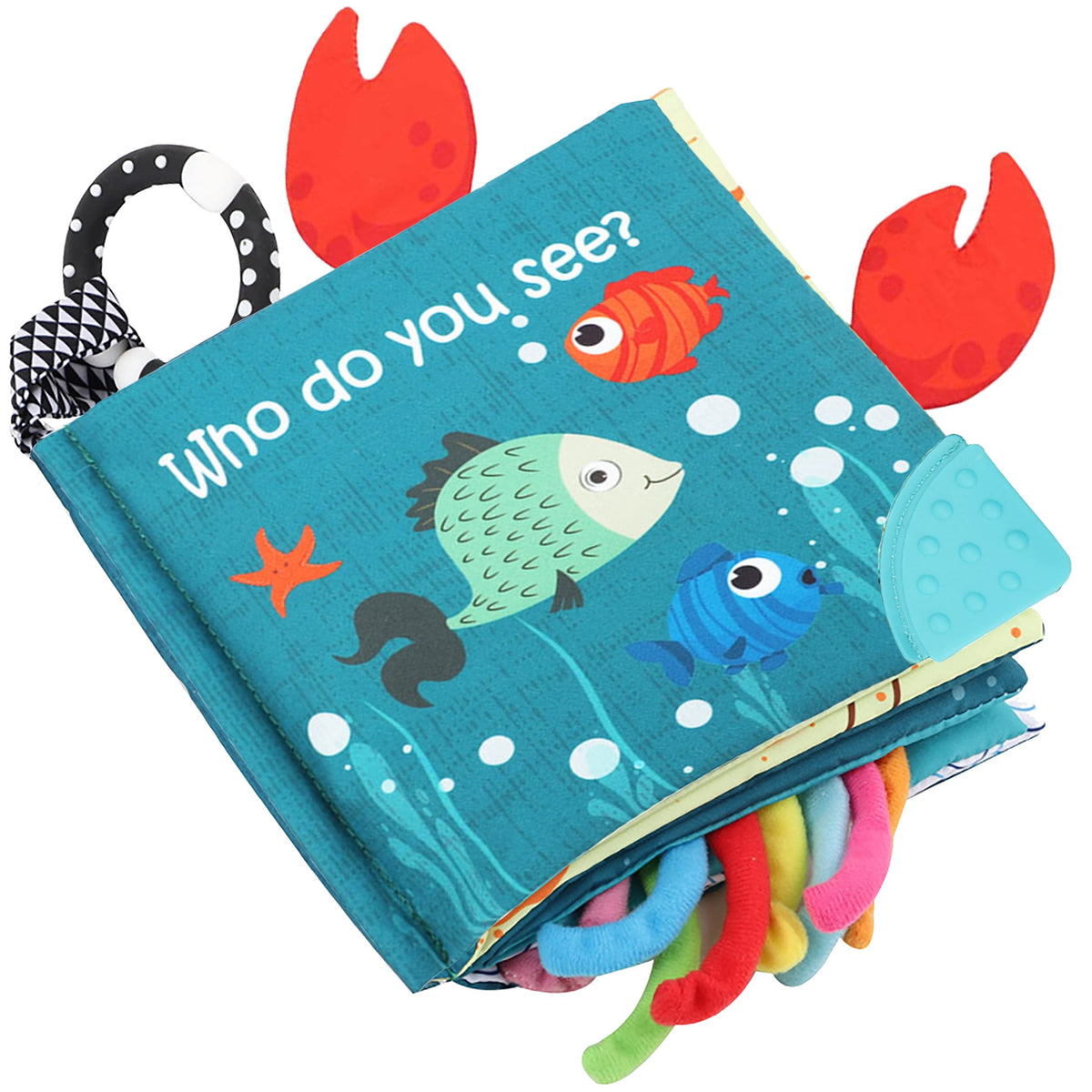 Discover the premium imported Fish Baby Cloth Crinkle Books at Curat Cart. Perfect for sensory exploration and early learning.