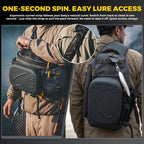 Discover the exclusive Fishing Sling Pack with Workstation, designed for quick access and comfort. Specially curated by Curat Cart.