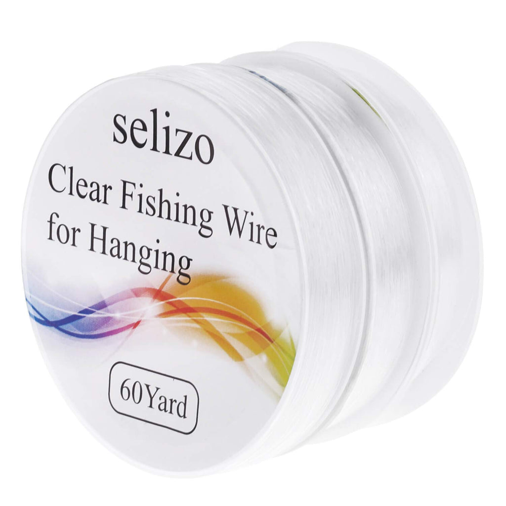 Premium imported Selizo Fishing Wire Jewelry String, 60 yards, perfect for crafting and hanging. Available at Curat Cart.