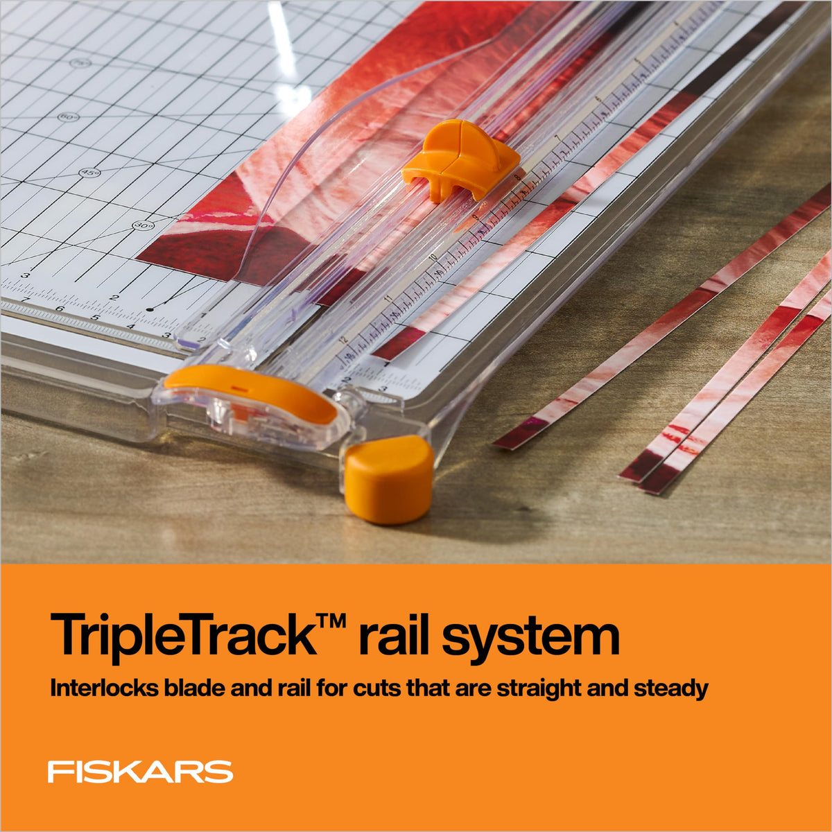 Discover the Fiskars SureCut Paper Cutter, featuring a TripleTrack™ rail system for precise cuts. Specially curated by Curat Cart.
