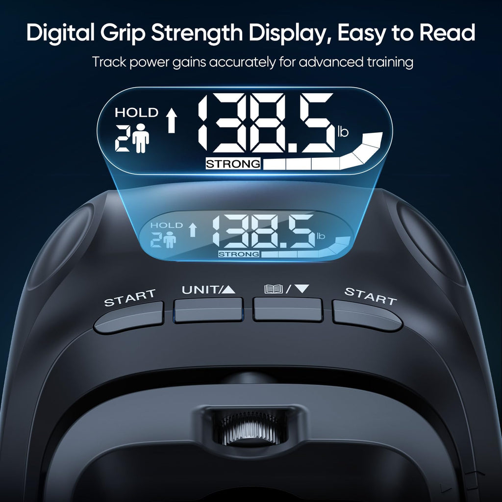 FitBeast Grip Strength Trainer Kit features a digital grip strength display for precise tracking. 100% Authentic, Available in India at Curat Cart.