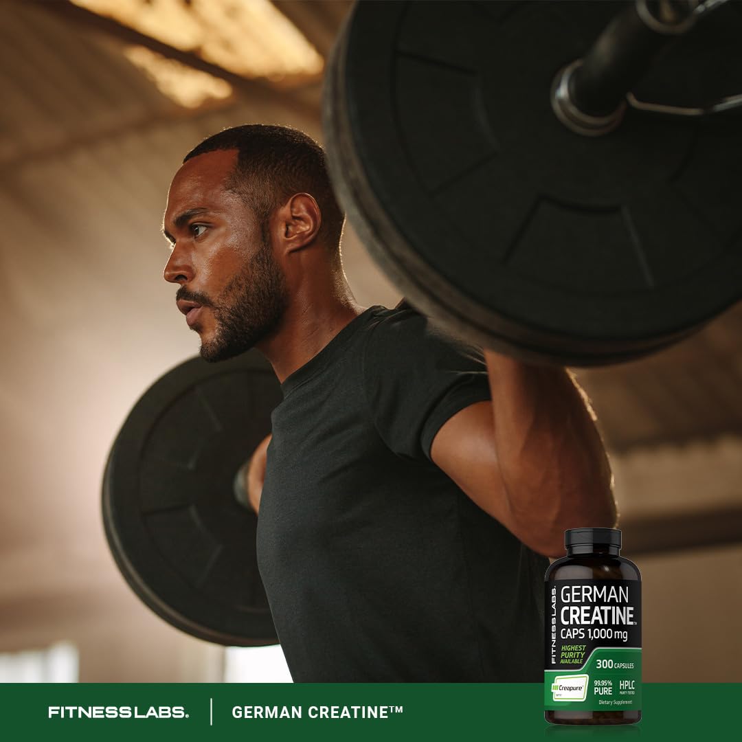 Fitness Labs Creatine Monohydrate Capsules offer premium imported strength support for athletes. Available at Curat Cart.