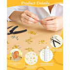 FIVEIZERO Jewelry Making Cord End Kit includes high-quality tools, accessories, and a premium storage container. Available at Curat Cart.