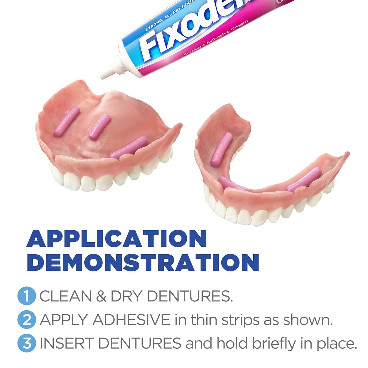 Experience strong hold with Fixodent Denture Adhesive Cream, a premium import available at Curat Cart for effective denture care.