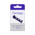 Flamingo dermaplane blades refills pack of 6. Exfoliate for smoother skin. Order now and enhance your skincare routine!