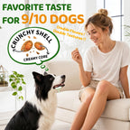 Flea and Tick Prevention Chewables, perfect for daily use, appealing to 9/10 dogs. Available at Curat Cart.