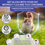 Premium flea collar for cats in official packaging, offering 32 months of protection against fleas and ticks. Available at Curat Cart.